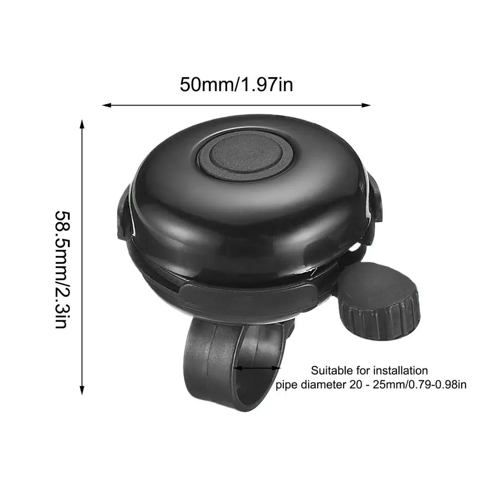 100dB Loud Bicycle Bell, Universal Alloy Cycling Ring Horn for Adults Kids Men Women Bike Handlebar, Outdoor Riding Safety Peaceful Pleasures Health and Wellness Black