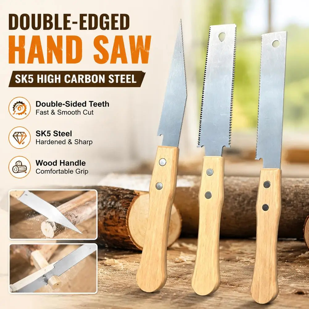 SK5 Steel Double-Sided Pull Saw – Wood & Garden Pruning
