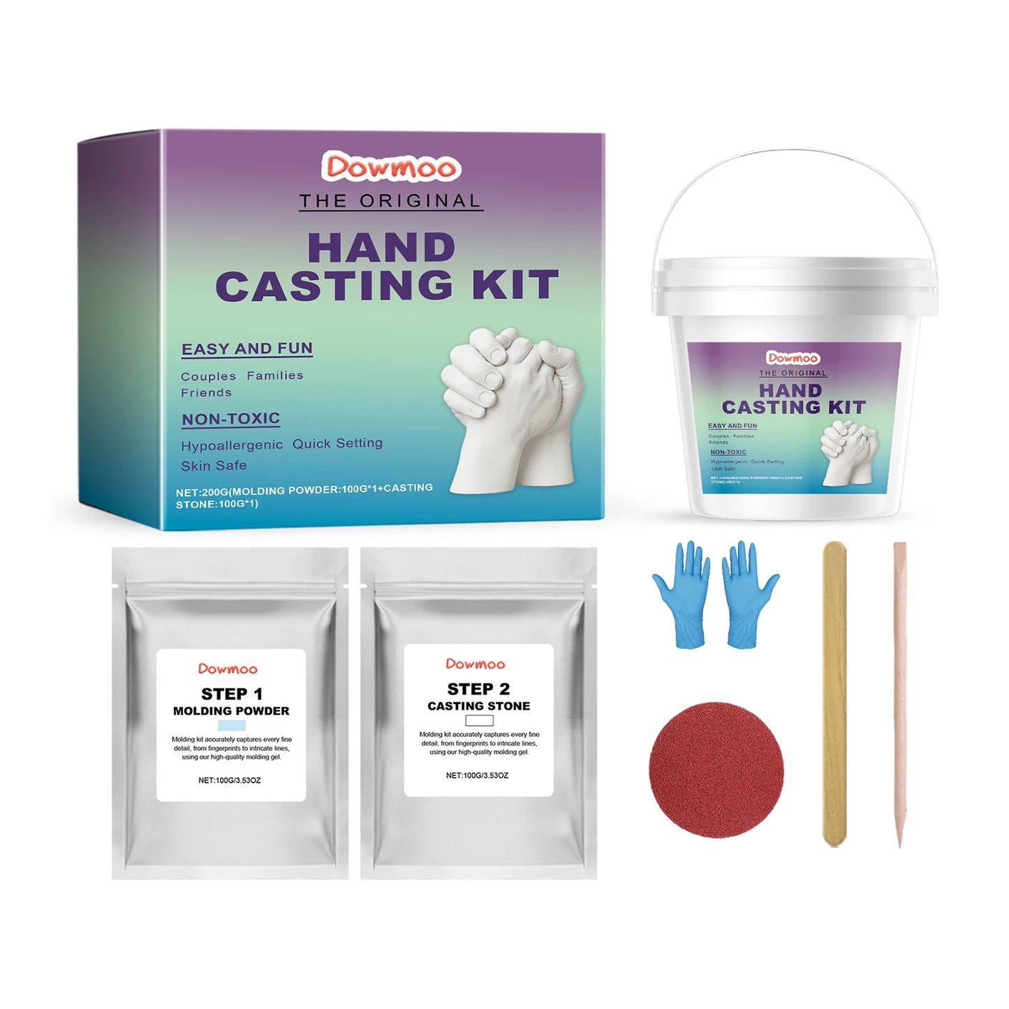 Hand Casting Kit – Couples & Family Keepsake Mold Set