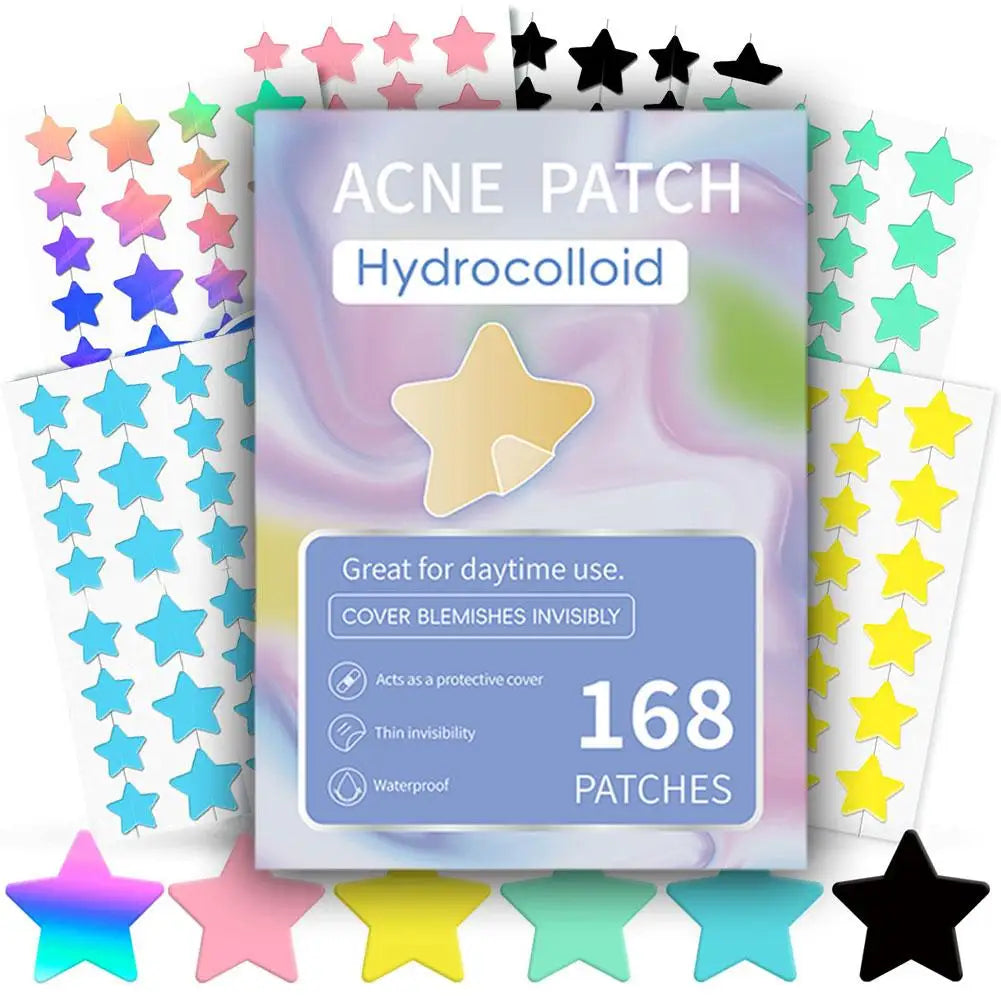 Colorful Star Pimple Patch for Acne Removal Peaceful Pleasures Health and Wellness