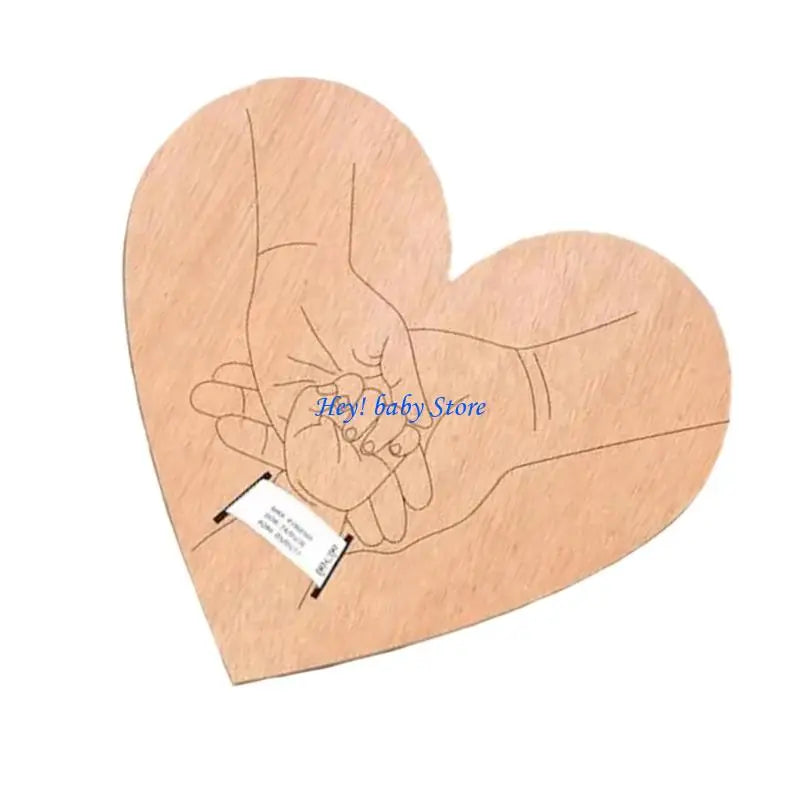 Wooden Baby Birth Announcement Board – Newborn Photo Plaque
