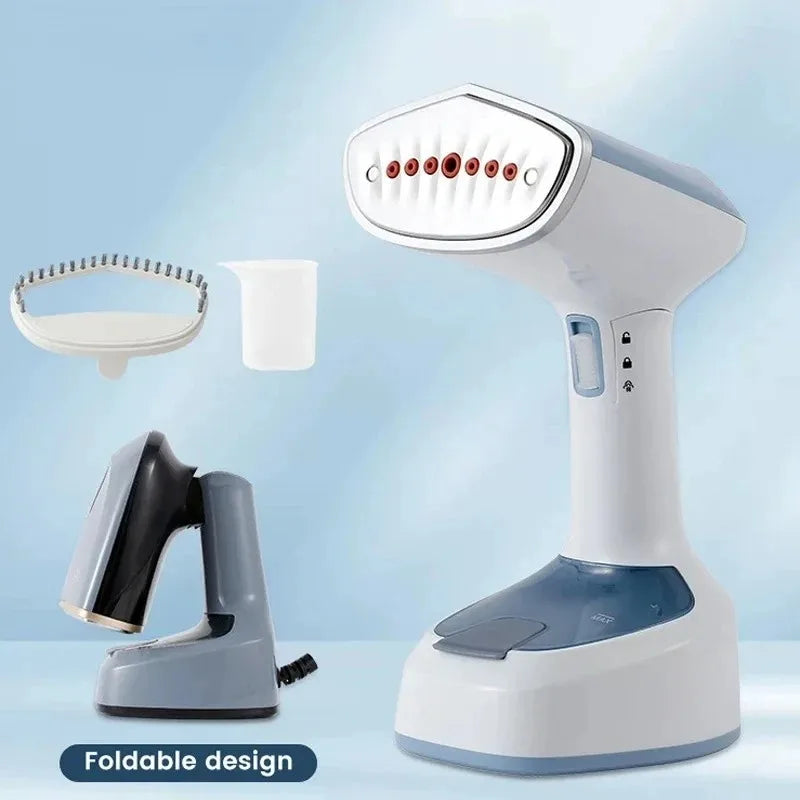 1500W Foldable Electric Handheld Fast-Heat Garment Steamer Steam Iron for Household Travel Fabric Care Peaceful Pleasures Health and Wellness