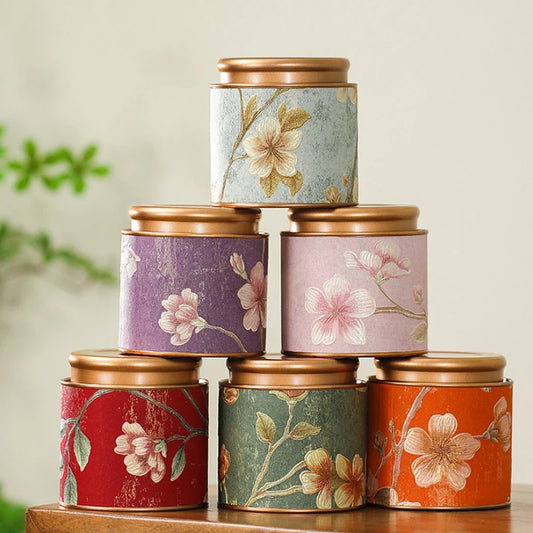 Tinplate Tea Tin Can – Airtight Sealed Storage Canister Tea Storage Tin Peaceful Pleasures Health and Wellness