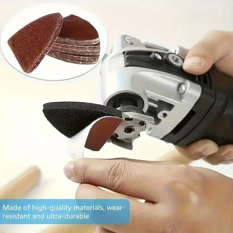 30 Sanded Paper Triangular Hook Loop Sandpaper Bonding Oscillation