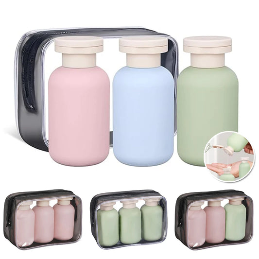 3-Pack Leak-Proof Refillable Travel Bottles | Flip Cap Refillable Travel Bottles Peaceful Pleasures Health and Wellness