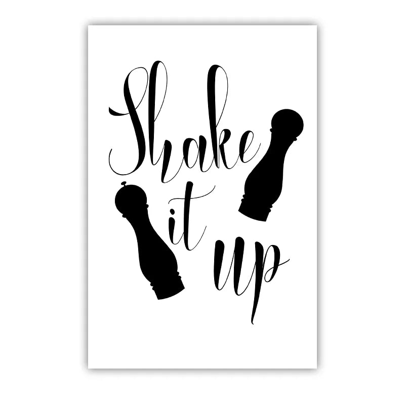 Kitchen Inspirational Wall Art, Modern Cooking Quotes Canvas Painting, Minimalist Black White Poster Print for Dining Room Decor Peaceful Pleasures Health and Wellness 05 50x70cm NoFrame China Mainland