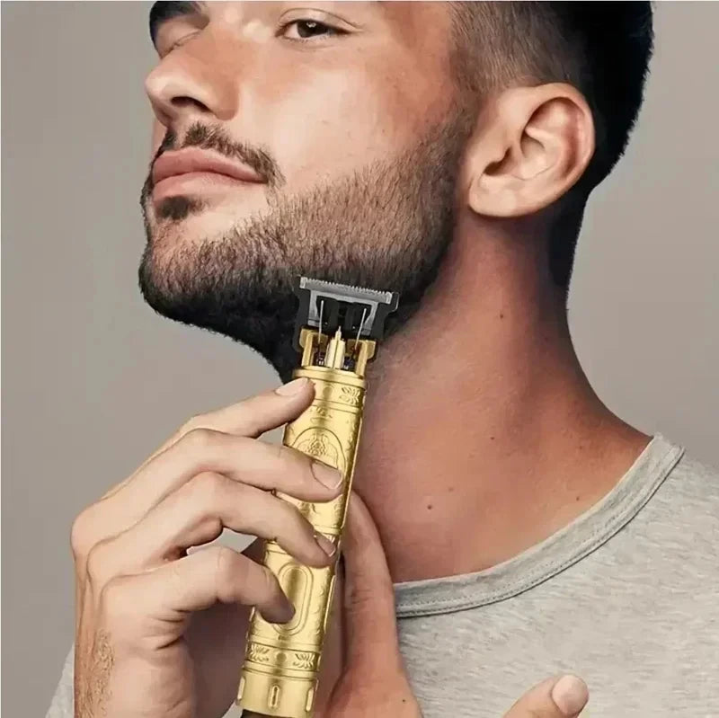 Vintage T9 Hair Clipper Professional Carving USB Fast Rechargeable Beard Hair Trimmer For Mens Provide Portable Precise Shaving Peaceful Pleasures Health and Wellness