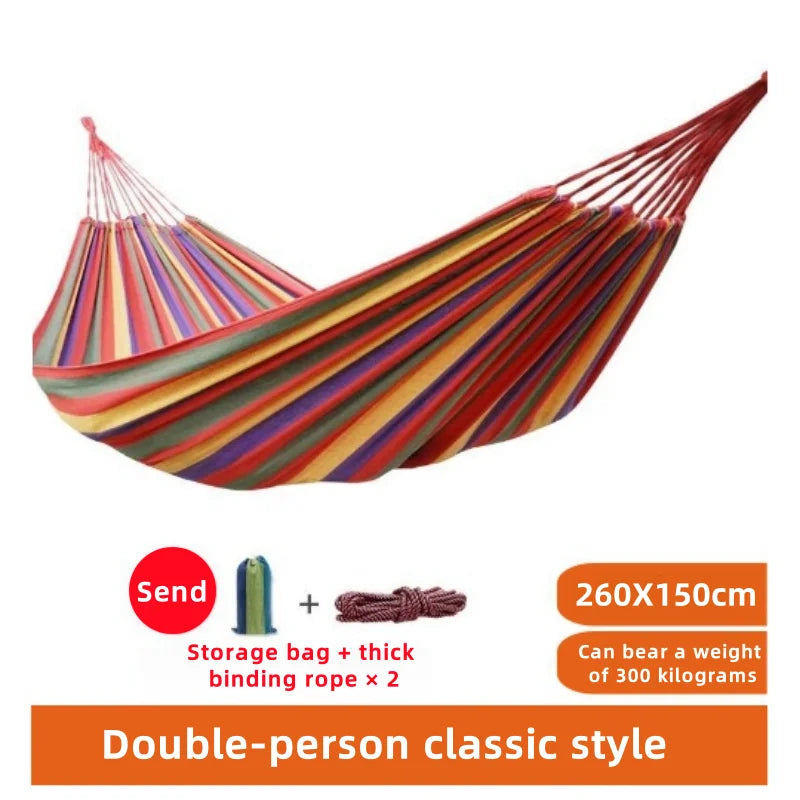 Outdoor camping hammock double thick tarp side roll prevent bedroom indoor bedroom swing lounge travel portable lightweight. Peaceful Pleasures Health and Wellness Red 260x150 1