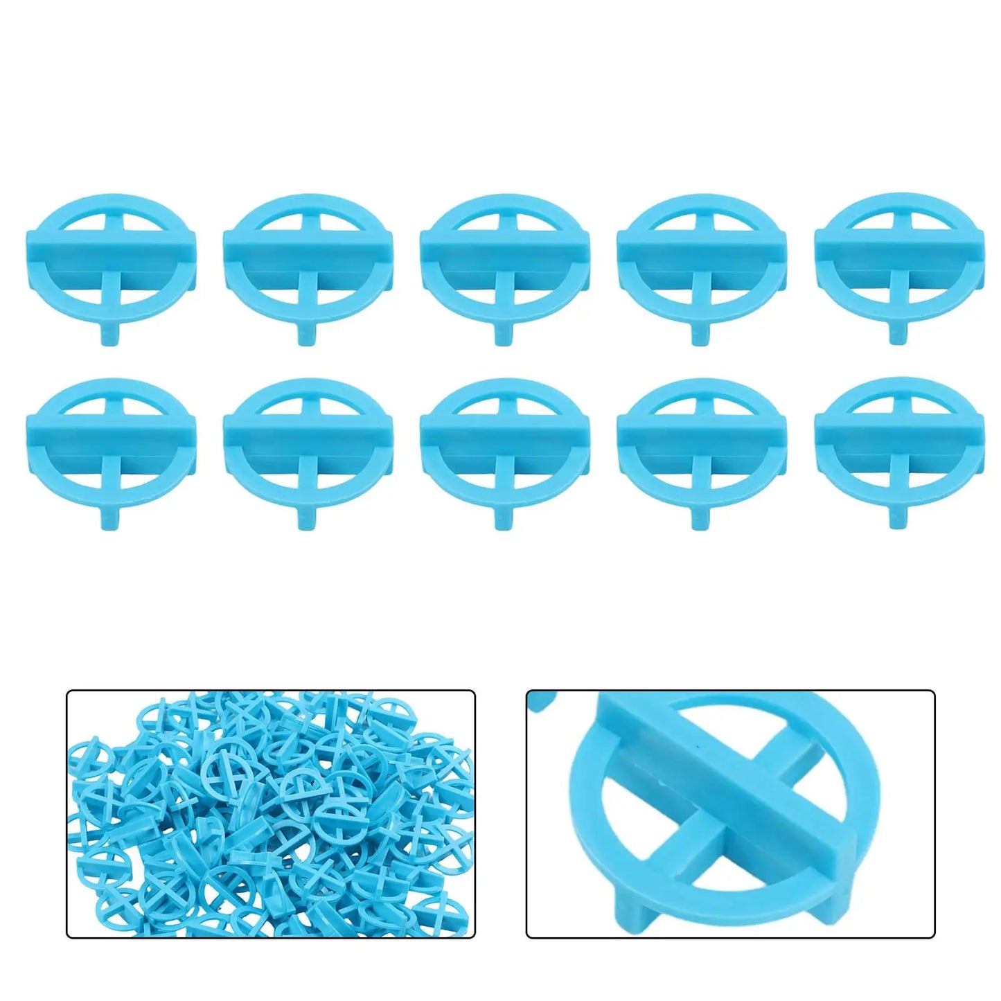 100-Piece Tile Leveling System – Spacer Clips & Wedges 1–3mm