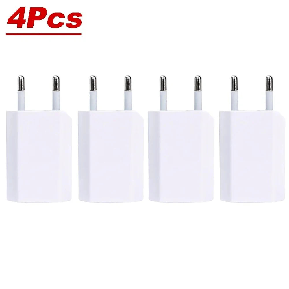 Mini USB EU Wall Charger 5V 1A | iPhone & Android 1–5 Pack
