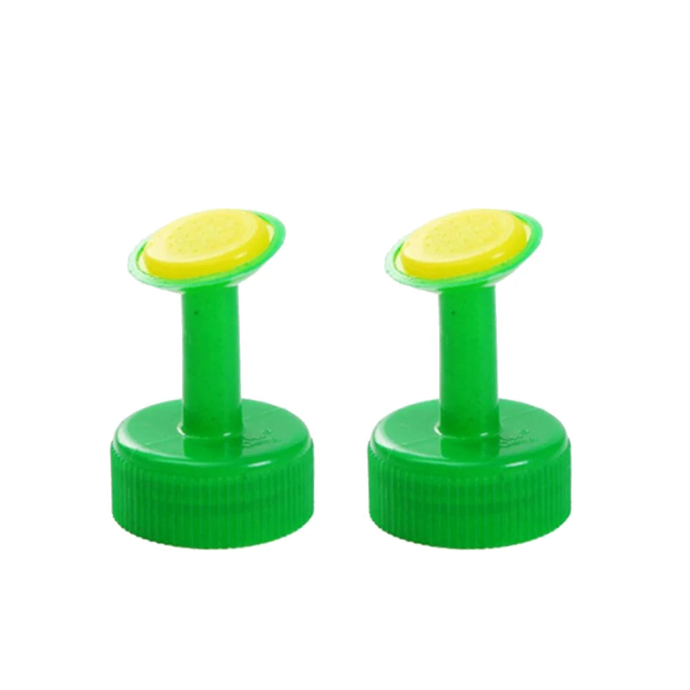 2pcs Garden Plant Watering Sprinkler Bottle Cap Nozzle DIY Mini Irrigation Head for national standard 28mm drinking bottles Peaceful Pleasures Health and Wellness green2PCS