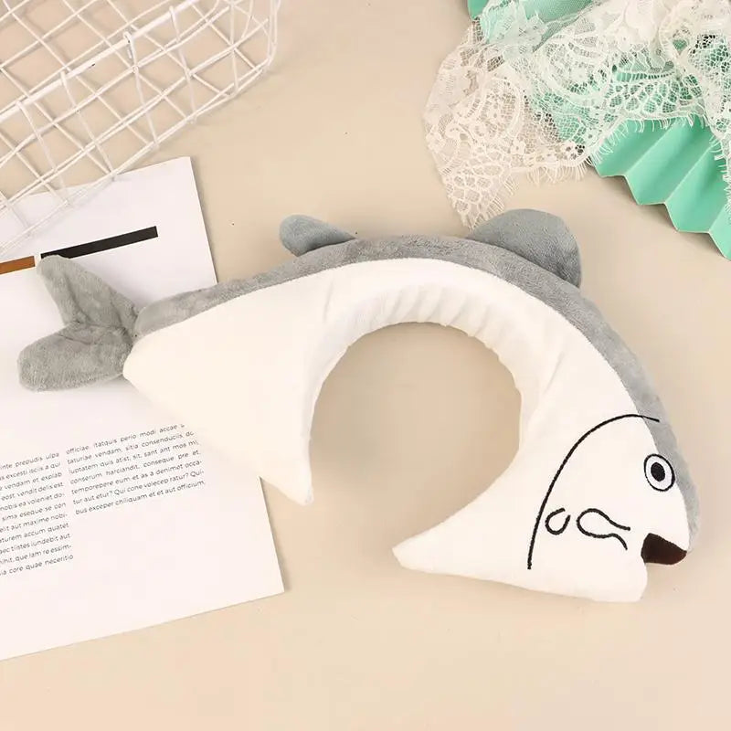 Cute Plush Fish Hair Hoop – Girls' Wash Face Headband
