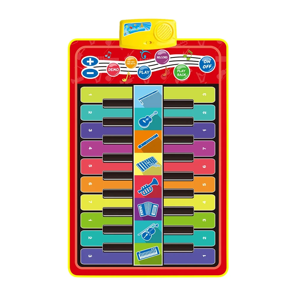 Kids Musical Piano Mat Toddle Dance Duet Keyboard Play 20 Keys 5 Paly