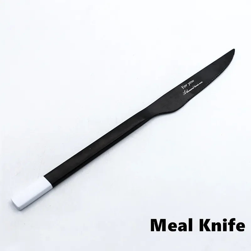 End Stainless Steel Cutlery Western Tableware Fork Steak Knife