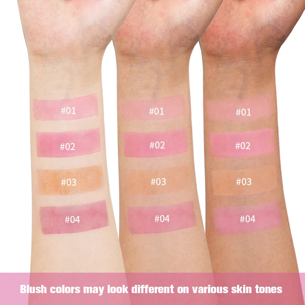 Original Cooling Water Jelly Blush Stick Blush Tinted Cosmetics Tint Stick Watercolor Multi-Use Matte Blush Makeup For Women Peaceful Pleasures Health and Wellness