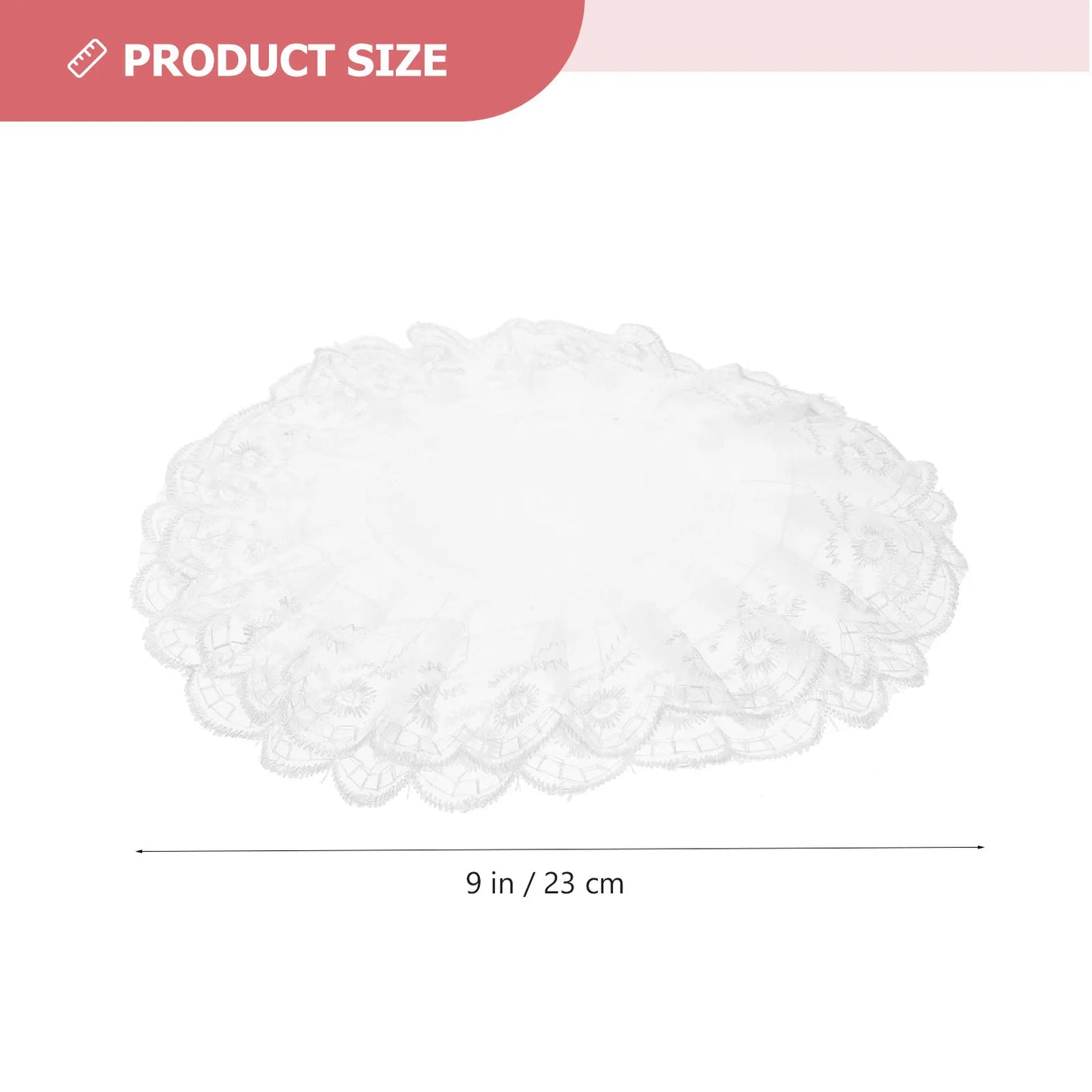 4Pcs Bridal Bouquet Holder Collar Lace Floral Support for Wedding Bouquets DIY Flower Arrangement Decor Handheld Holder Peaceful Pleasures Health and Wellness White
