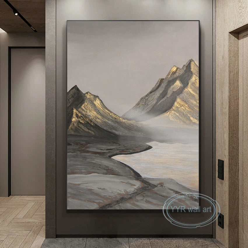 New High Quality Landscape Painting Handmade Canvas Oil Painting Modern Wall Art Canvas Poster Living Room Bedroom Decor Picture Peaceful Pleasures Health and Wellness