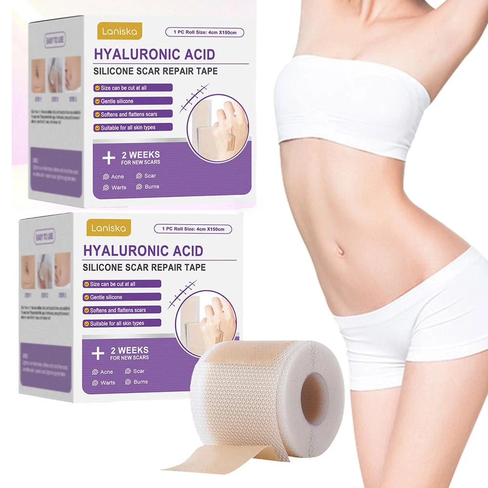 Silicone Scar Tape Roll – Self-Adhesive Scar Sheets for Surgical & Burn Scars Peaceful Pleasures Health and Wellness