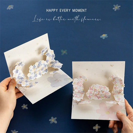 3D Pop-Up Floral Greeting Card | All Occasions Gift Card 3D Greeting Card Oasis Select