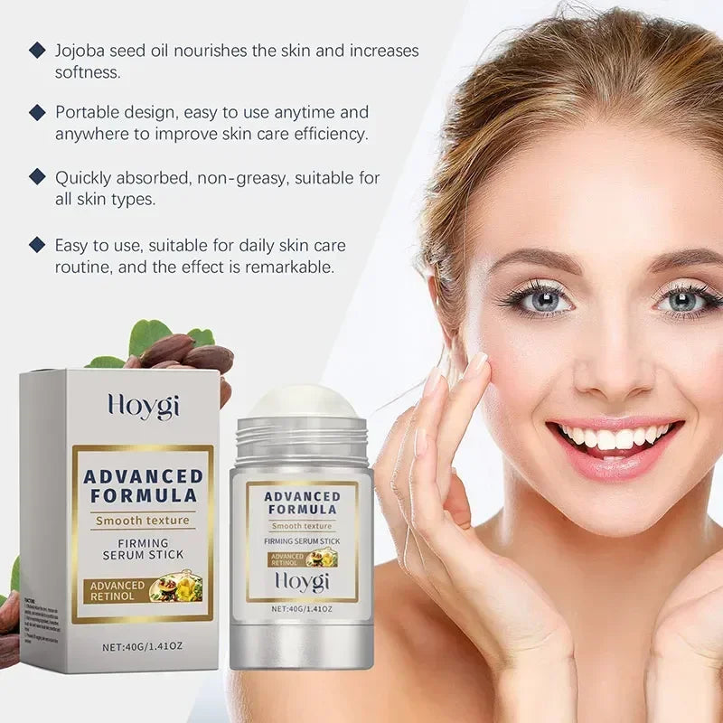 Retinol Hyaluronic Acid Stick Anti Wrinkle Tighten Pores Firming Lifting Plump Skin 24H Moisturizing Anti Aging Korean Care Balm Peaceful Pleasures Health and Wellness