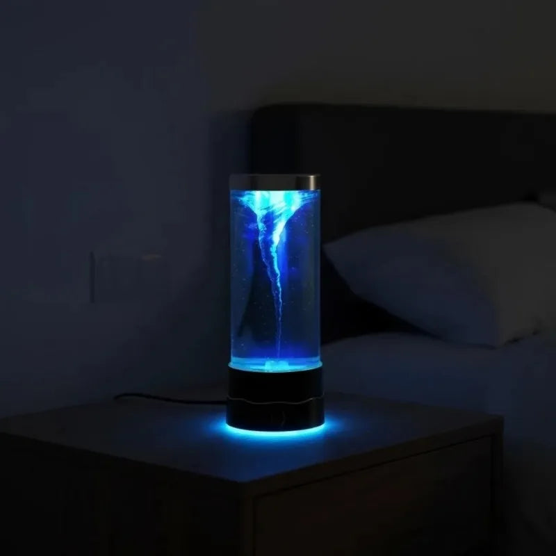 LED Tornado Mood Lamp – 7-Color Changing USB Night Light