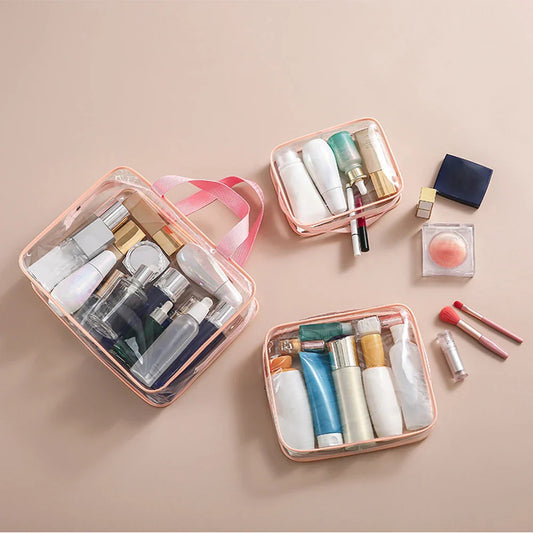 Transparent PVC Makeup Bag – Waterproof Travel Organizer Travel Makeup Bag Oasis Select