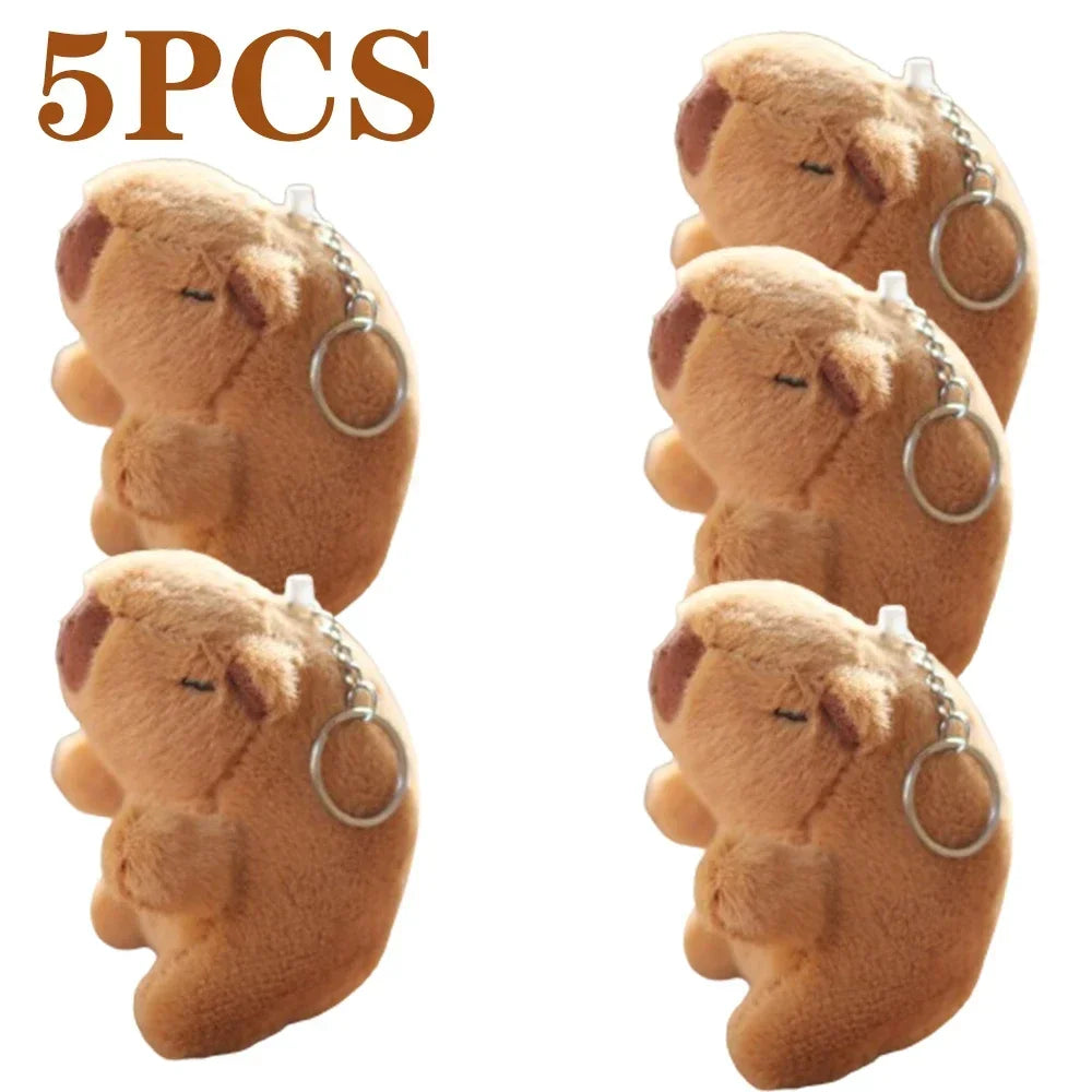 Cartoon Capybara Plush Keychain, Bag & Desk Pendant Ornament