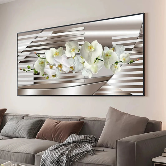 Modern Abstract Gold Flower Oil Painting on Canvas Posters and Prints Wall Art Canvas Painting Wall Picture for Home Decorati Peaceful Pleasures Health and Wellness