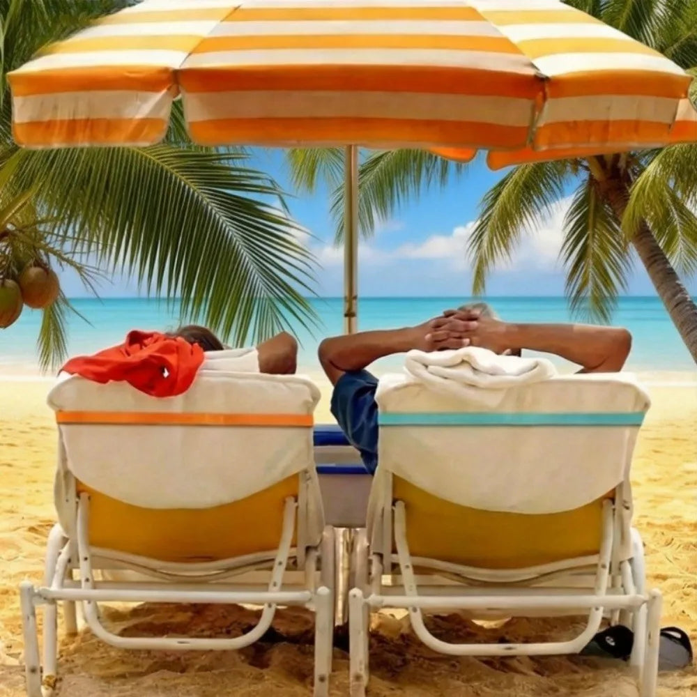 4-Pack Silicone Beach Towel Holder Bands – Windproof Clips