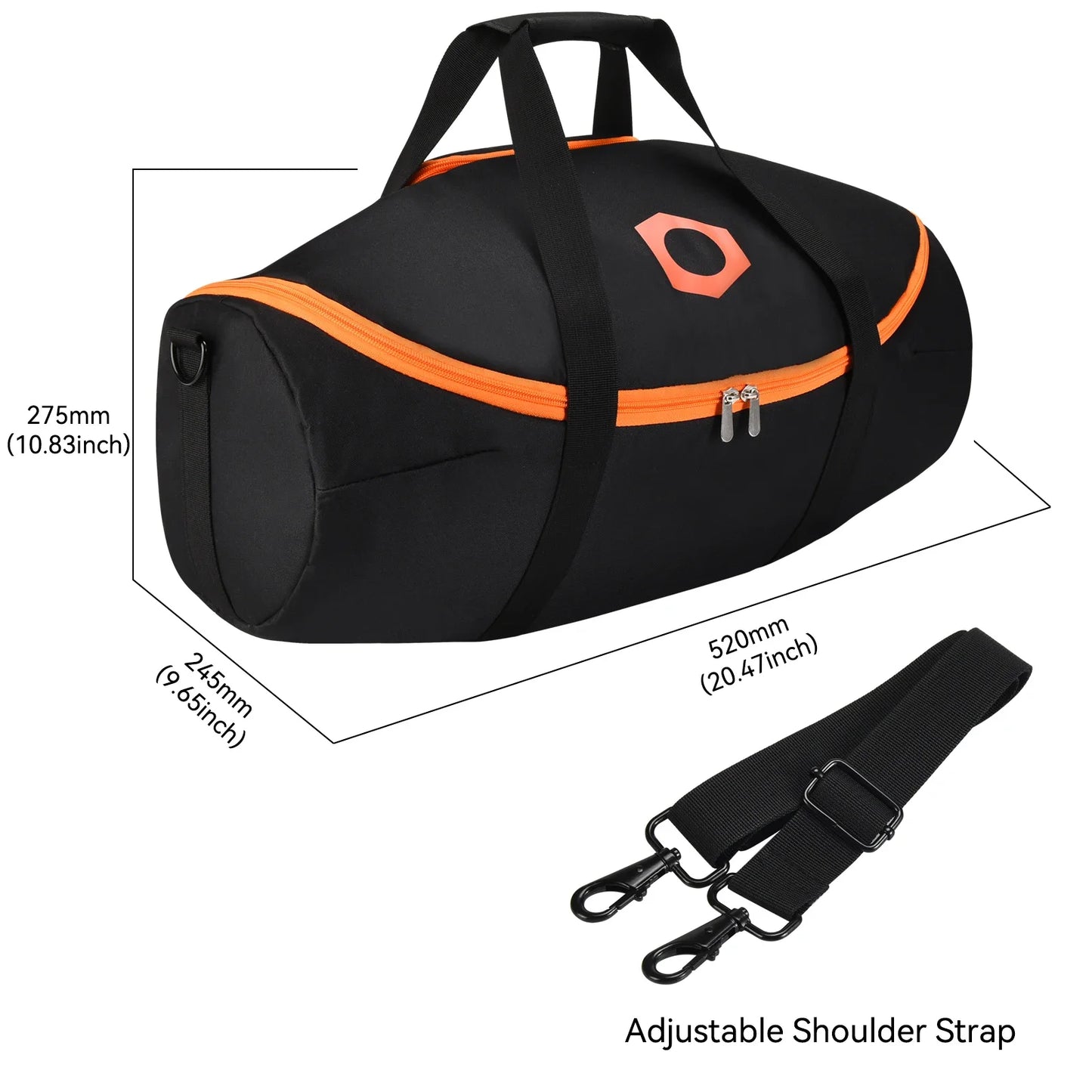 Portable Boombox 4 Speaker Bag with Detachable Strap | VODOOL