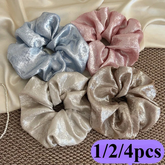 Korean Retro Large Scrunchies – Hair-Friendly Bands for Women Hair Scrunchies Peaceful Pleasures Health and Wellness