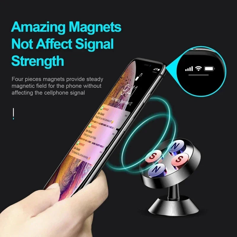 Magnetic Car Phone Holder Mobile Cell Phone Holder Stand Magnet Mount Bracket In Car For iPhone 13 12 Samsung Redmi Xiaomi Peaceful Pleasures Health and Wellness