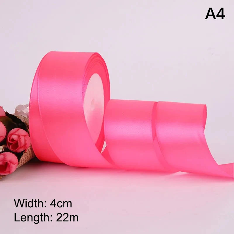 4cm Satin Ribbon Roll 25 Yards – Bows, Gifts & DIY Crafts