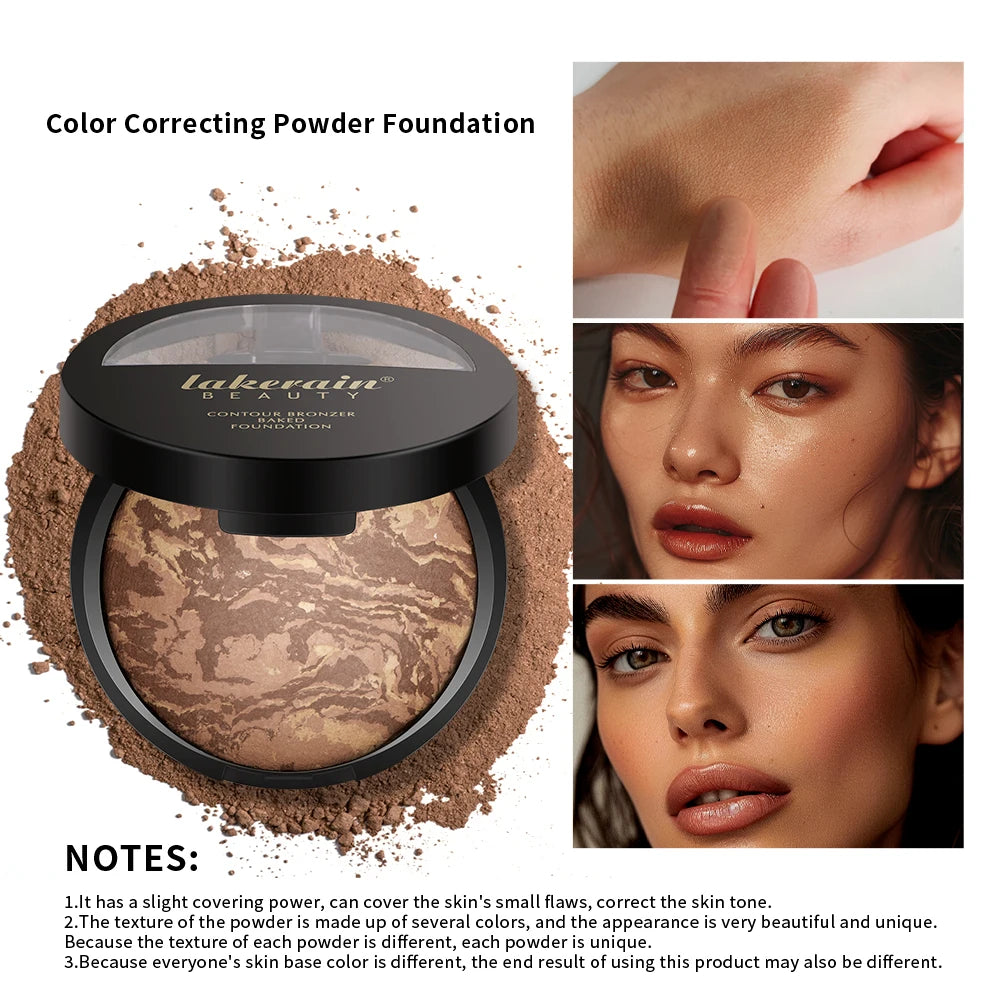 Matte Loose Powder Waterproof Oil-control Matte Full Coverage Face Makeup Makeup Setting Loose Powder Baked Powder Foundation Peaceful Pleasures Health and Wellness