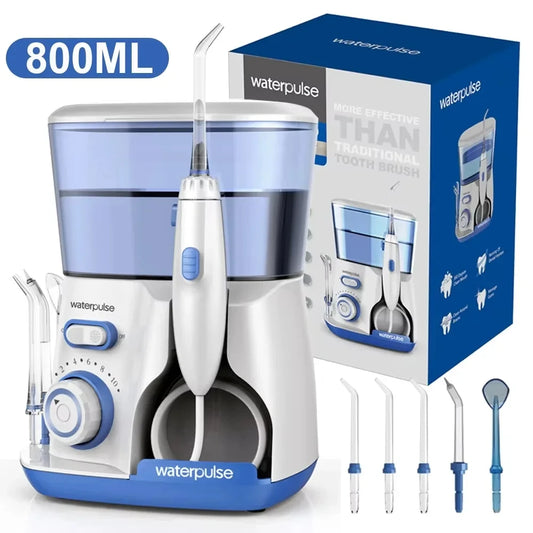 Oral Irrigator Dental Water Flosser for Teeth High Pressure Electric Dental Irrigator Water Flosser Mouth Washing Machine 800ML Peaceful Pleasures Health and Wellness