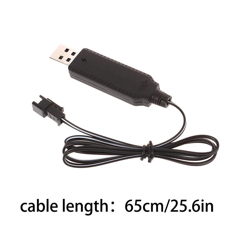 Length 65cm USB Charger Cable For 3.7V Lithium Battery Charger SM-2P Forward RC Car Aircraft Parts RC Quadcopter Toy Aircraft Peaceful Pleasures Health and Wellness