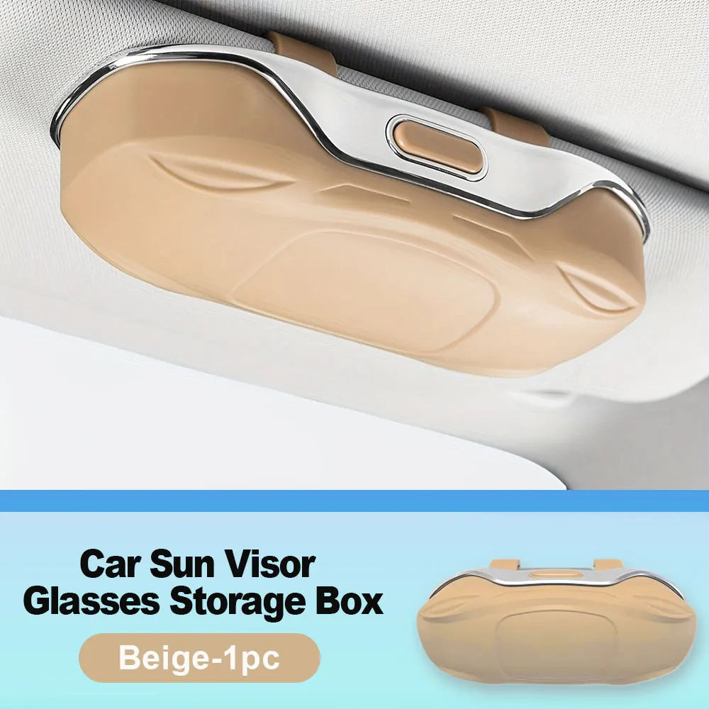 Car Sun Visor Sunglasses Holder – ABS Glasses Case