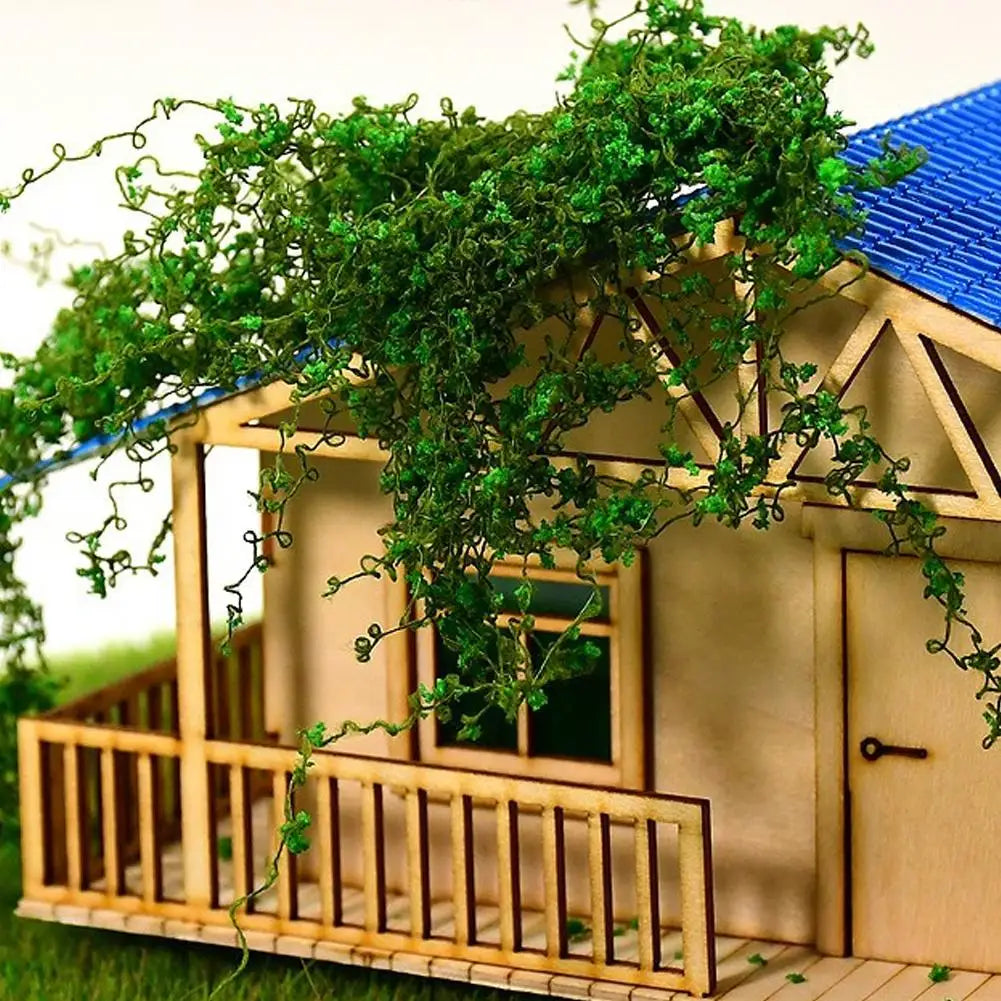 Simulation Miniature Cotton Thread Vine Leaves Model Materials Diy Micro Landscape Wall Plants Layout Accessory Diorama Kits Peaceful Pleasures Health and Wellness