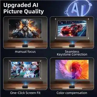 X1 Pro 8K Supported Full HD Projector 350ANSI Android 9.0 2.4G&5G WiFi Bluetooth 5.0 Screen Home Cinema Projector Peaceful Pleasures Health and Wellness
