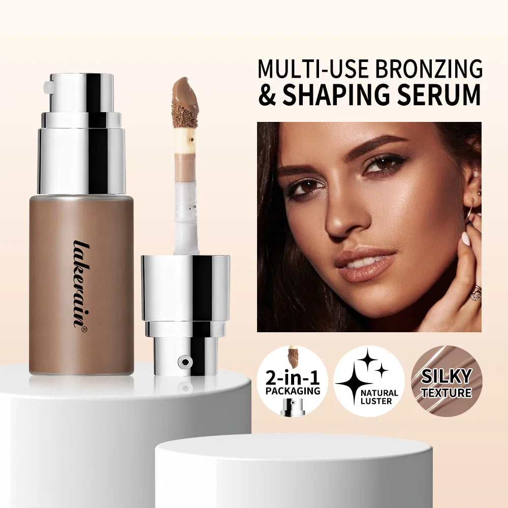 Long Lasting Foundation Serum With Bronzing Shaping Moisturizes Nourishes Skin Brighten Facial Contouring Concealer Cosmetics Peaceful Pleasures Health and Wellness