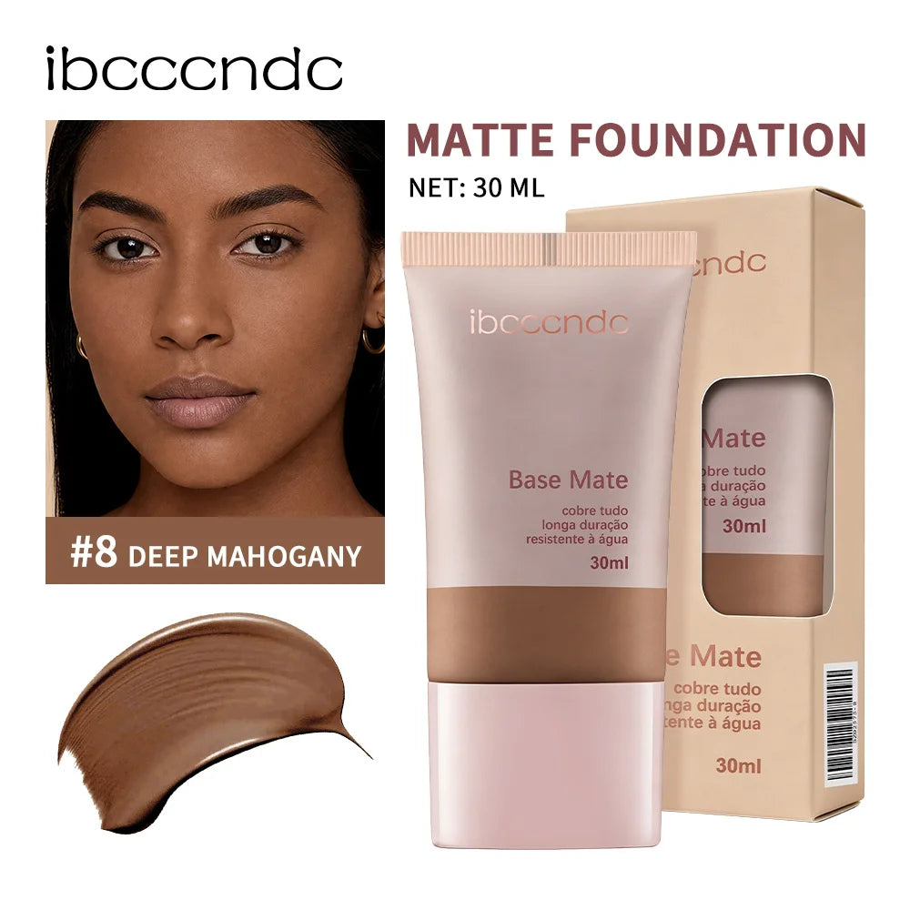 Matte Foundation Natural Coverage Smooth Skin-Friendly Deep Skin-Nourishing Long-Lasting & Waterproof Gentle Cares Foundation Peaceful Pleasures Health and Wellness Deep Mahogany