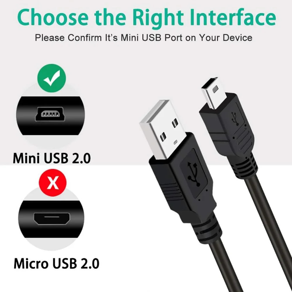 Mini USB to USB Cable 80cm | MP3 MP4 Camera GPS Car DVR HDD