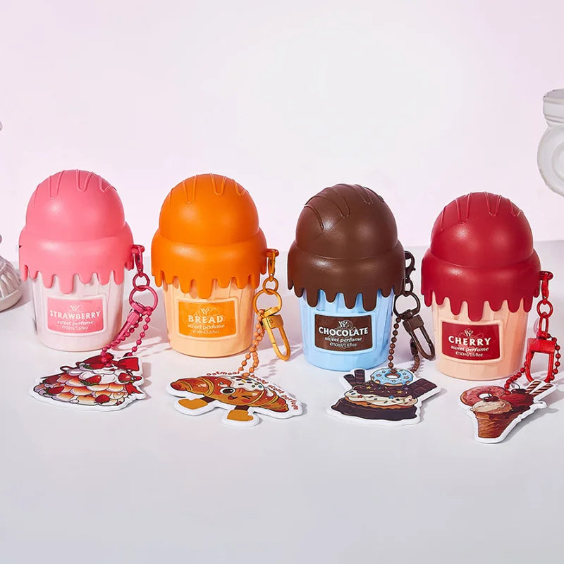 Arabian Gourmet Ice Cream Perfume 50ml Sweet Chocolate Strawberry Cherry Vanilla Perfume Fresh Luxury Unisex Eau De Toilette Peaceful Pleasures Health and Wellness