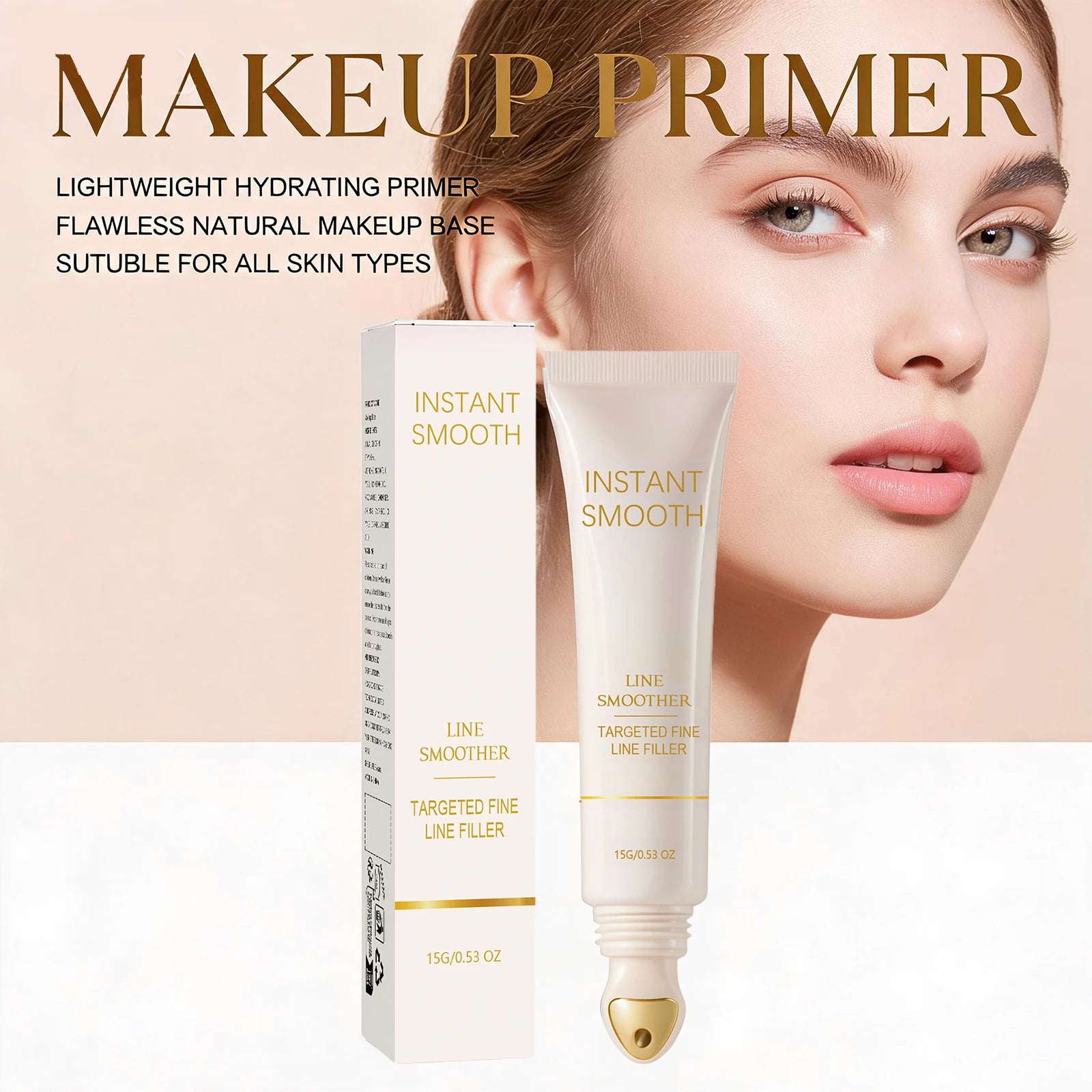 Makeup Primer for Silky Smooth Skin Invisible Pores Fine Line Filler Evens Skin Tone Deep Hydrating Long Lasting Non Greasy Peaceful Pleasures Health and Wellness
