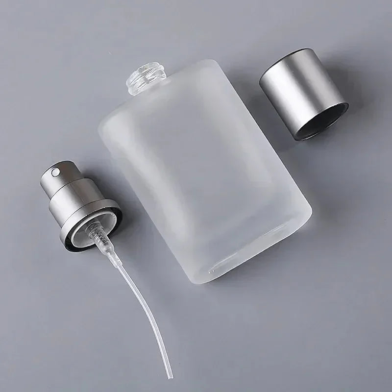 2026 Flash Sale 30/50ml Screw Top Sandblasted Glass Perfume Bottle Liquid Spray Bottle Empty Makeup Fine Mist Bottles Peaceful Pleasures Health and Wellness