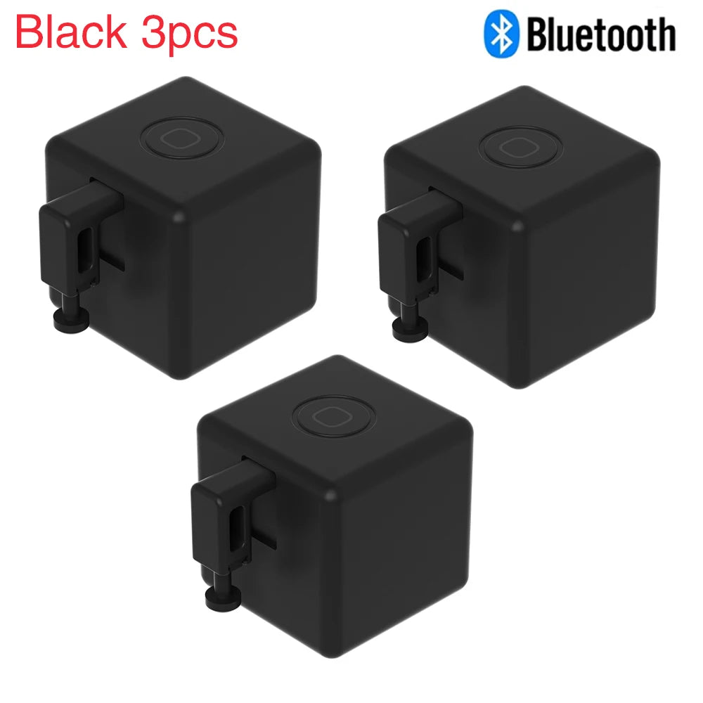 Tuya Bluetooth Smart Fingerbot PLUS Switch Finger Robot Button Pusher Remote Control for Alexa Google Assistant Voice Control Peaceful Pleasures Health and Wellness Black PLUS 3pcs