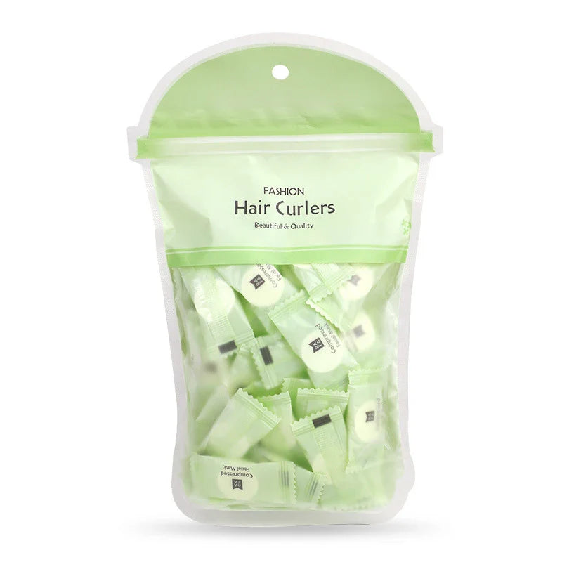 50-Pack Disposable Compressed Facial Mask Sheets | Non-Woven