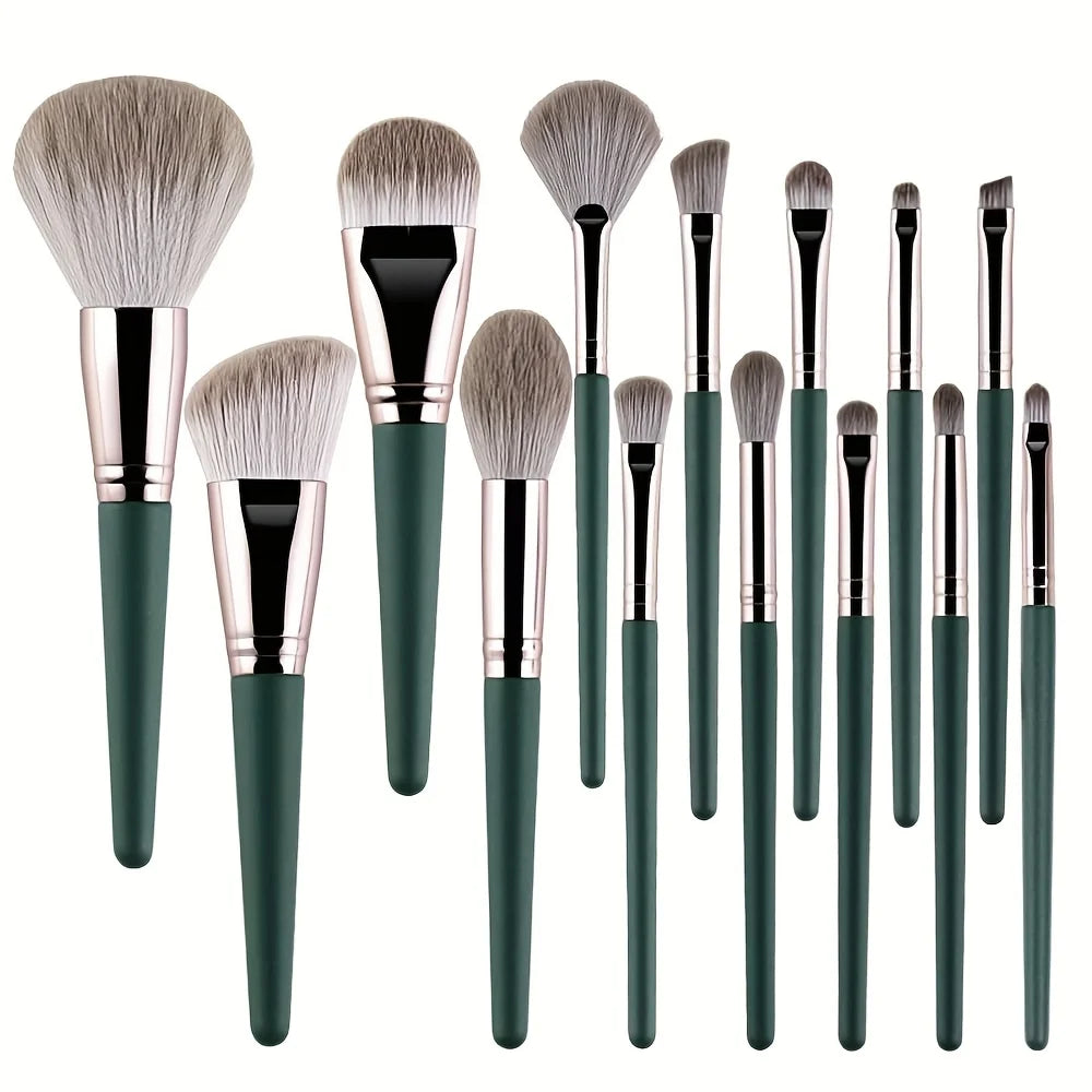 RUNTOIN 14pc & 34pc Professional Makeup Brush Set | Travel Kit