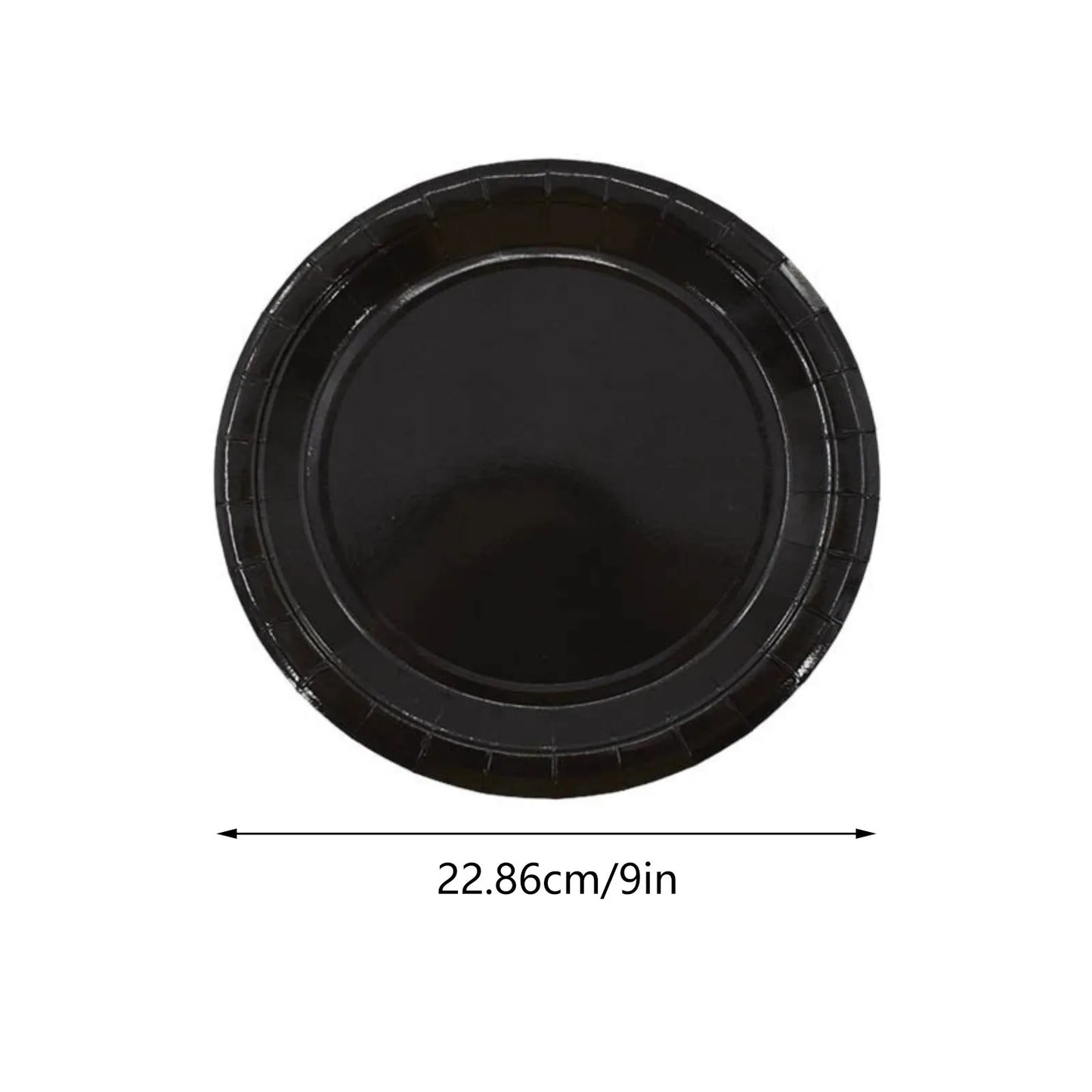 9-Inch Disposable Paper Plates for Parties – Pack of 10 Disposable Paper Plates Peaceful Pleasures Health and Wellness