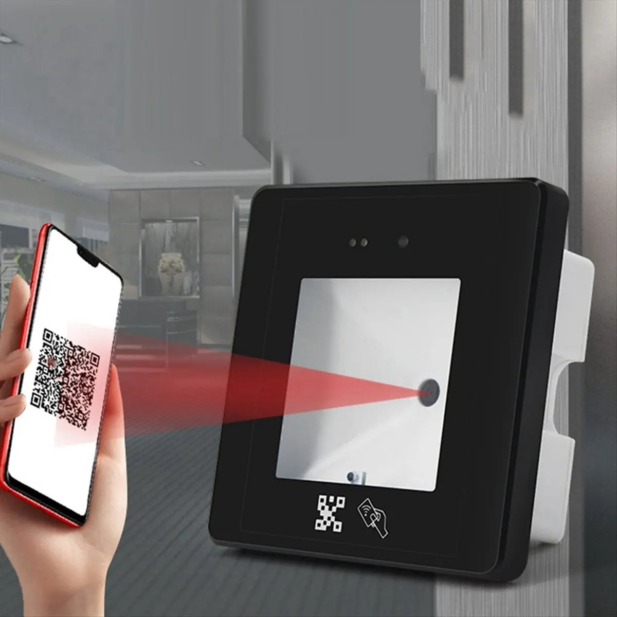 *ABDH R35D 125Khz RFID Barcode 2D QR Code Reader Access Control Reader Wigand USB/232/485 Interface Compatible Peaceful Pleasures Health and Wellness